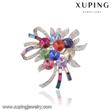 00049 Xuping bouquets de casamento romântico com broche, cristais de luxo da Swarovski